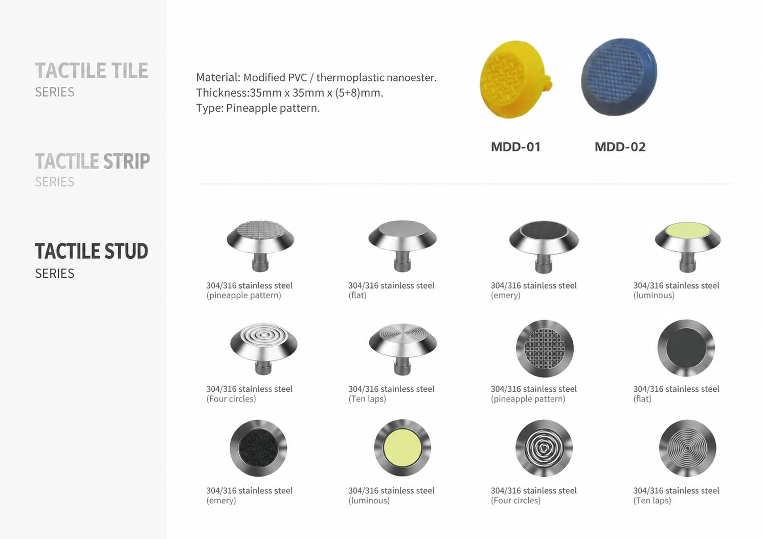 Tactile Stud Series